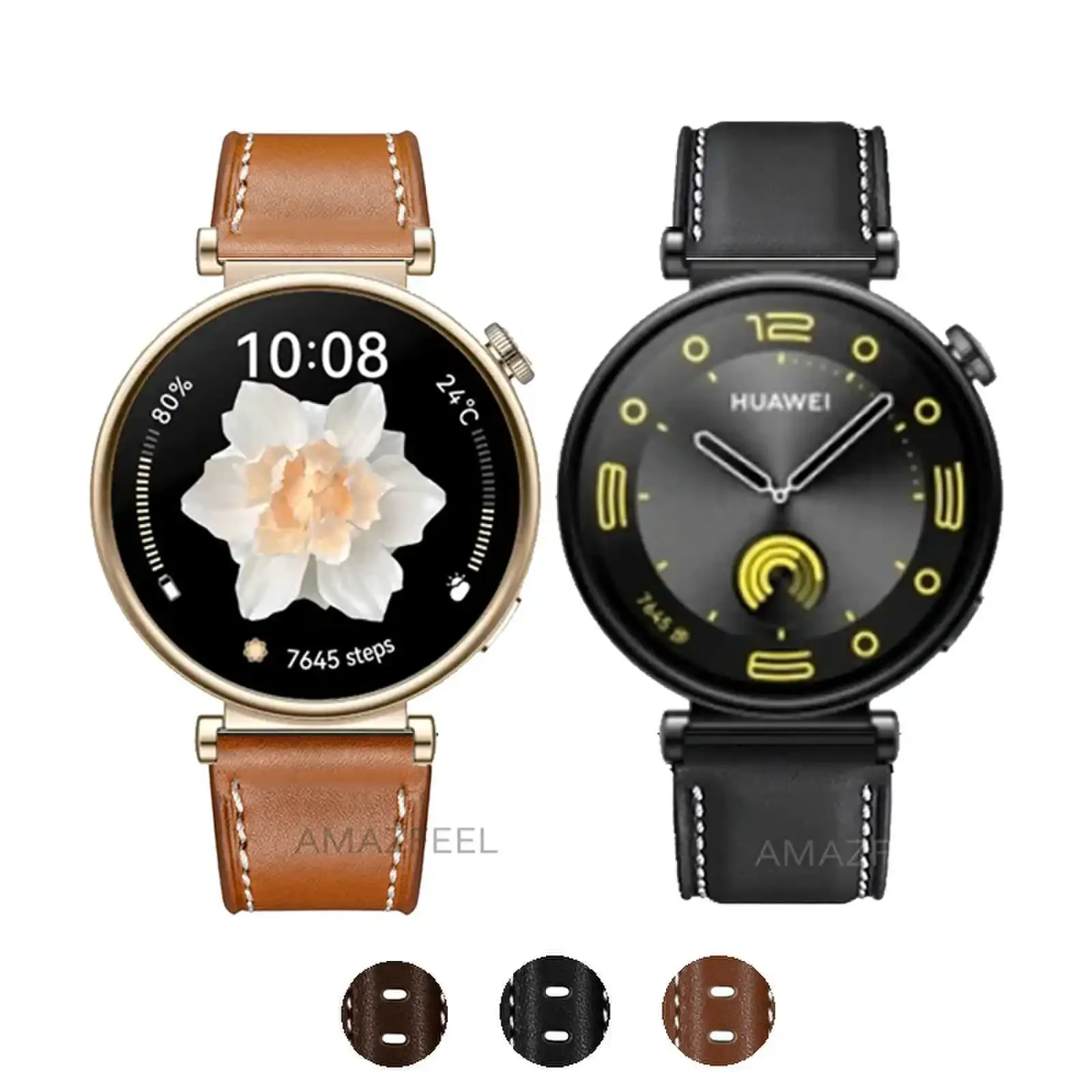 Leather Band For Huawei Watch GT 4 41mm Strap For Mibro T1/GS Strap For Garmin Venu 3S/2S Vivoactive 2S Bracelet 18mm Watchaband