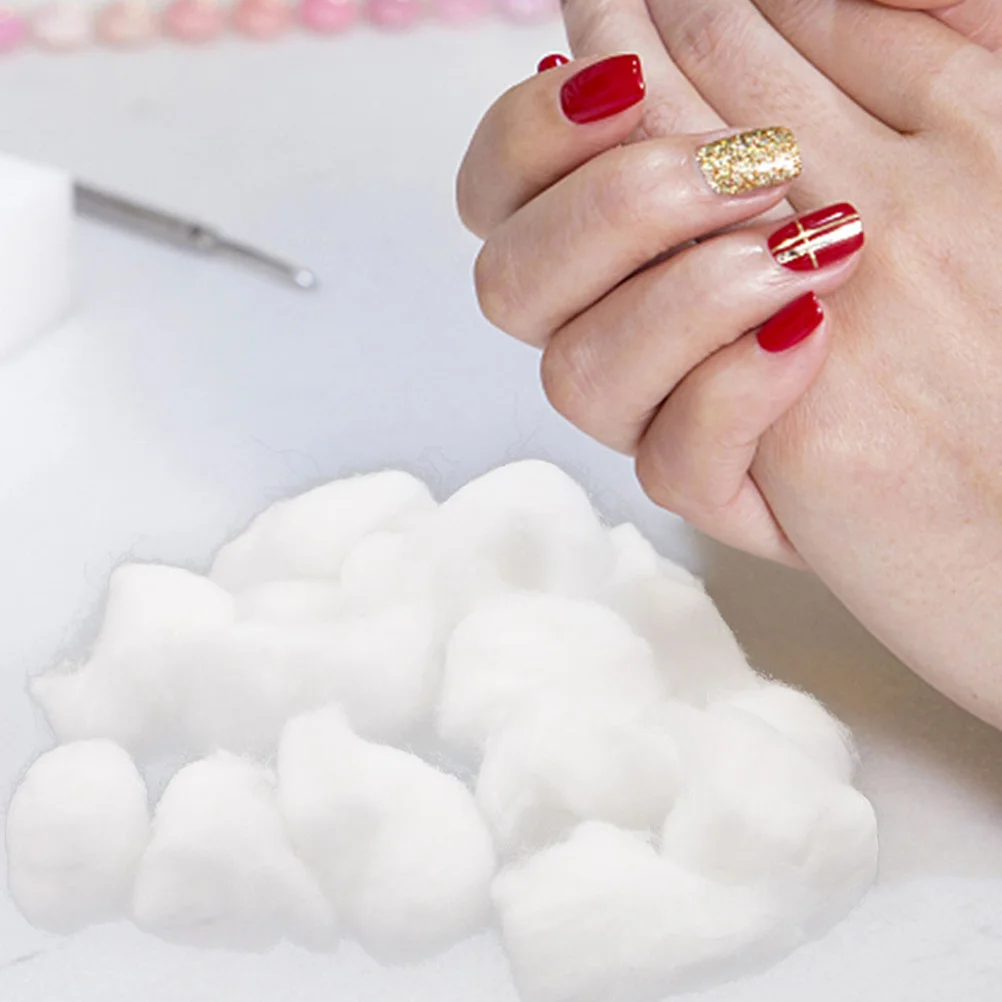 3 bolsas de bolas de algodón para eliminación de esmalte de uñas, herramienta de limpieza de Gel de uñas suave y absorbente para uso profesional en el hogar, Bola de algodón