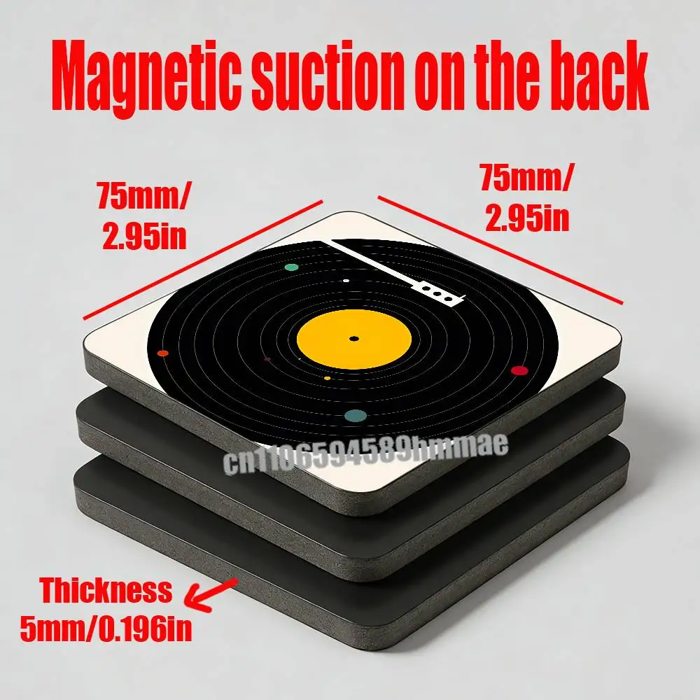 

For Music Everywhere Fridge Freezer Refrigerator Magnets Kitchen Metal Cabinet Magnetic Sticker Suction Attraction Card