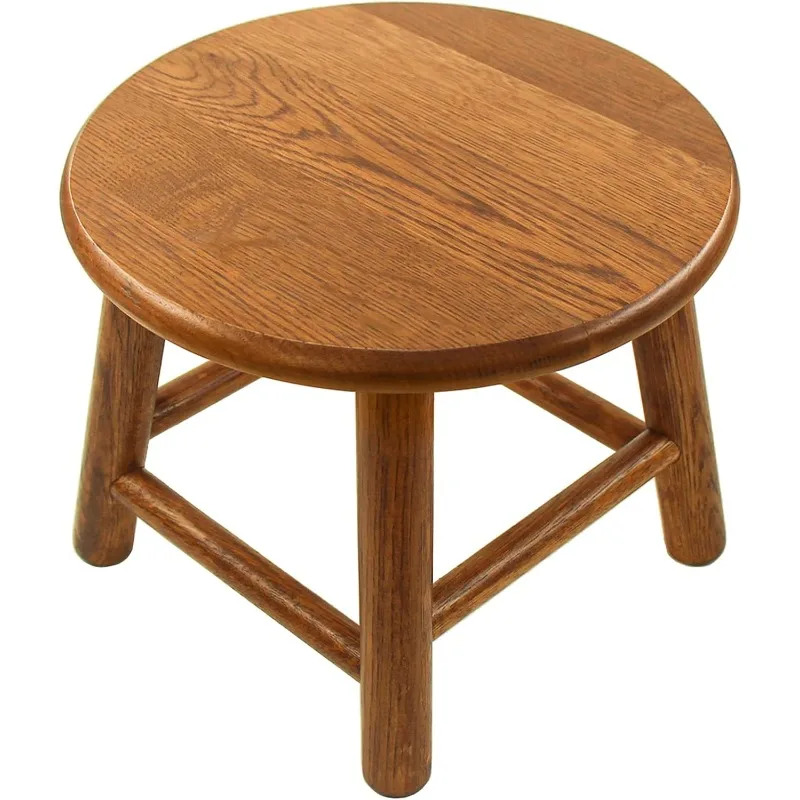 USA Grown Oak, Plant Stand, Handcrafted Solid Wood Stool, 9