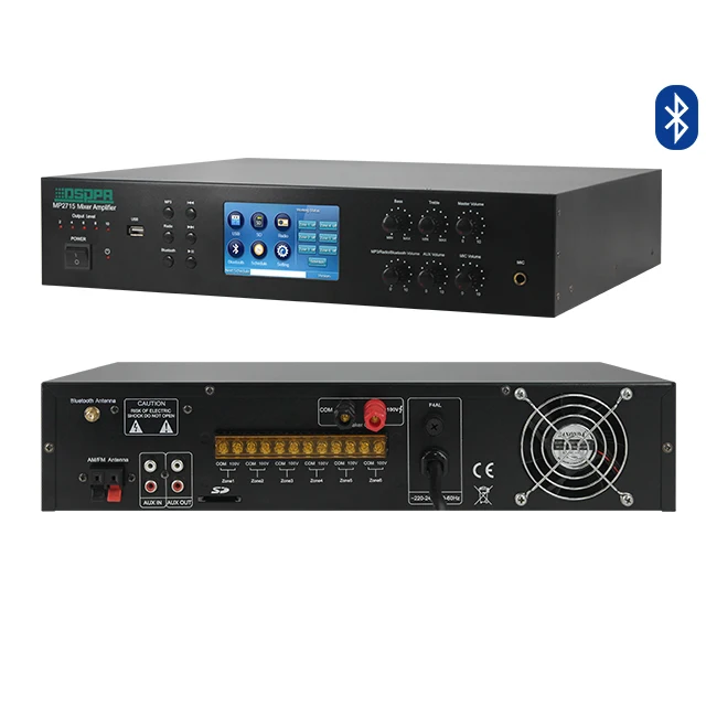 6 zone Integrated Digital Power Amplifier with USB Timer Tuner FM