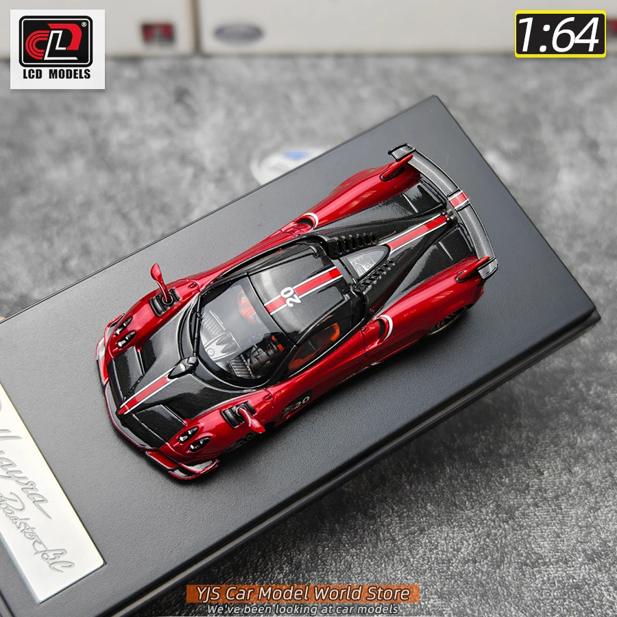 LCD CLD diecast model 1:64 Huayra BC sports car metal material car model static ornament collection