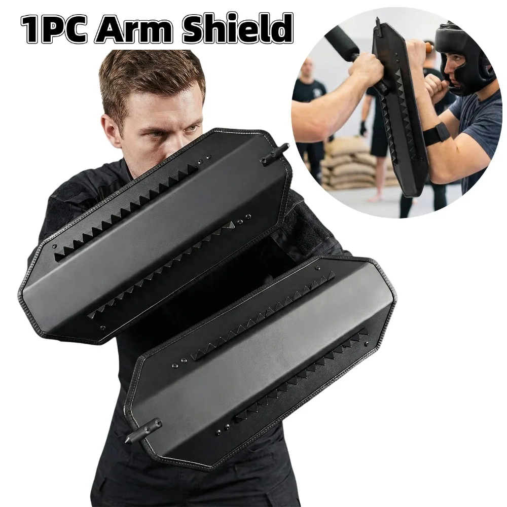 

Arm Shield Security Equipment Aluminum Alloy Multifunctional Shield Barbed Arm Shield for Outdoor School Mall Anti-Riot Shield