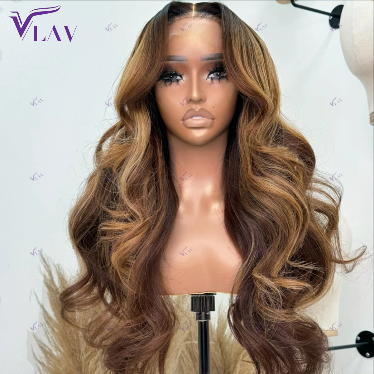 

Highlight Wigs Human Hair 4/27 color 360/13×6 HD Transparent Lace Wigs human hair Glueless wigs Brazilian Remy Rooted Body Wave