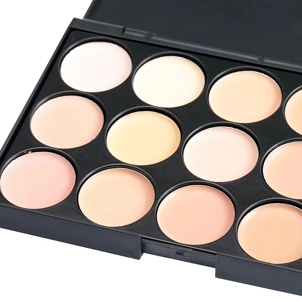 POPFEEL Palette di correttori a 15 tonalità, conceal di correzione, occhiaie, cicatrici da Acne, trucco viso schiarente disponibile in 3 tonalità