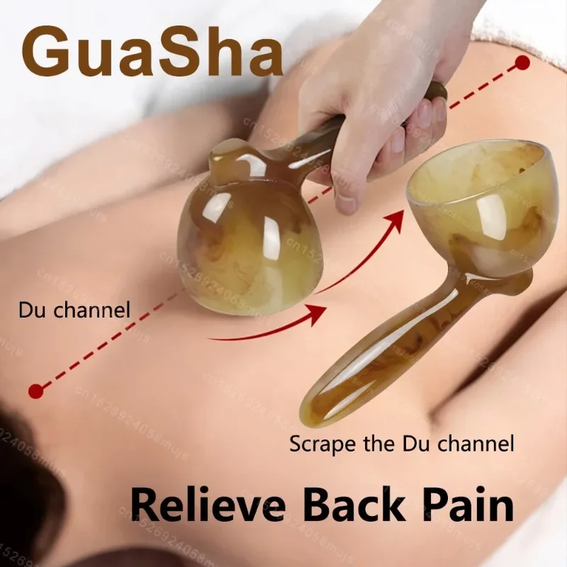 【Best-selling】 Gua Sha Tool Scraping Cup Guasha Massage Board Gua Sha Scraper Body Massage Therapy Tool Back Relaxation SPA Mas