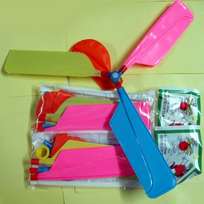 Colorful Balloon Helicopter Kids Toy Gift for Children's Day Gift Color Random