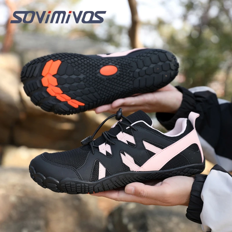 

Мужские и женские минималистичные кроссовки для бега по пересеченной местности, походные кроссовки с широким носком и поддержкой свода стопы