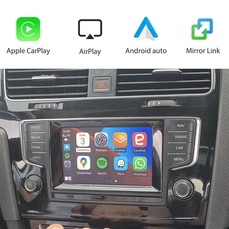 MQB Radio Apple CarPlay Android Auto Wireless For Volkswagen Golf mk6 mk7 Polo Tiguan Car Rear Camera Interface