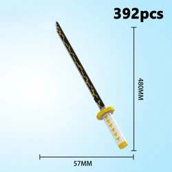 Sword Building Blocks Ninja Blade Katana Japanese Anime Butterfly Nichirin Knife Bricks Toys Children Adult Boys Girls Gift
