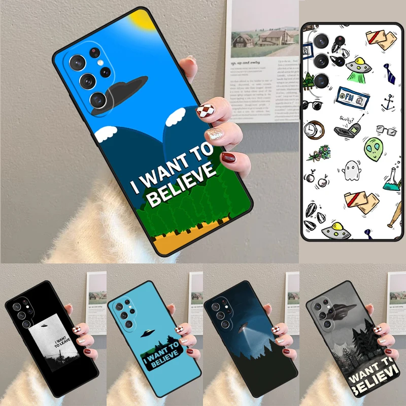 The X Files I want to Believe TPU Phone Case For Samsung Galaxy note 10 pro S26 S25 S24 S23 S22 Ultra Plus S21 FE S20 Cover