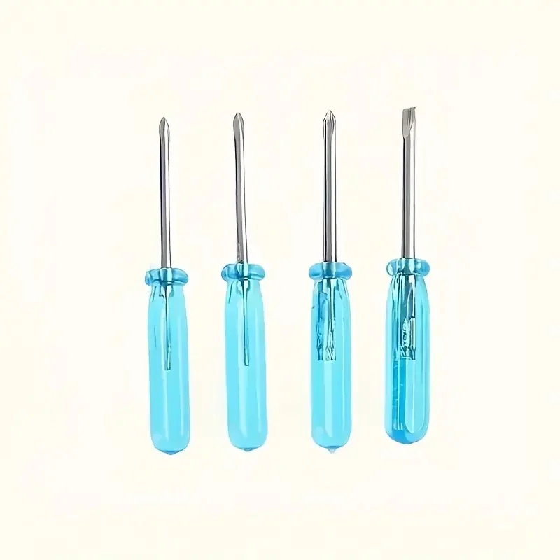 10pcs Blue Mini Screwdriver Set, Toy 2mm Cross Word Repair Tool, Suitable For Exercising Hands-on Ability Small Repair Tool, Cry