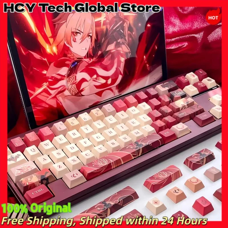 HCY Honkai: Star Rail Mydeimos  Anime Game Keycap Mechanical Keyboard PBT Five-side Dye-sub Custom Keycap PC Accessories Gift