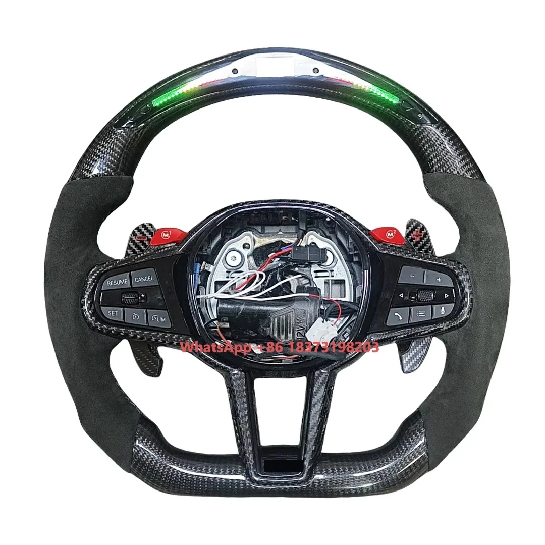 

Factory Custom Heated M LED Display Carbon Fiber Steering Wheel for M2 M3 M4 M5 F10 F50 F30 F32 F80 F82 F90 G20 G30