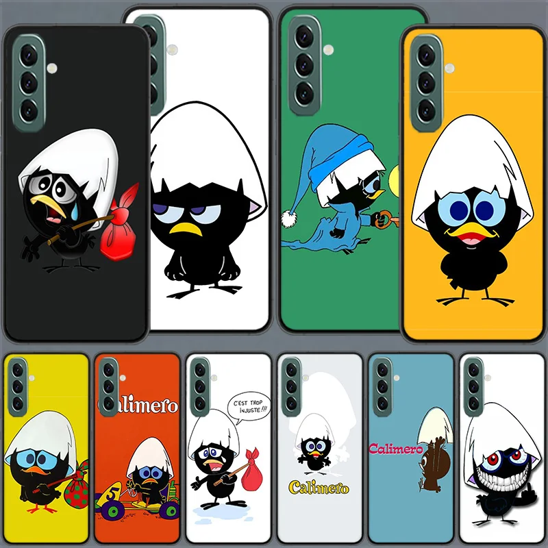 Calimero Cute Cartoon Duck Phone Case For Samsung A15 A25 A35 A55 Galaxy A05S A16 A03S A02S A71 A51 A41 A31 A21 A11 A70S A50S A3