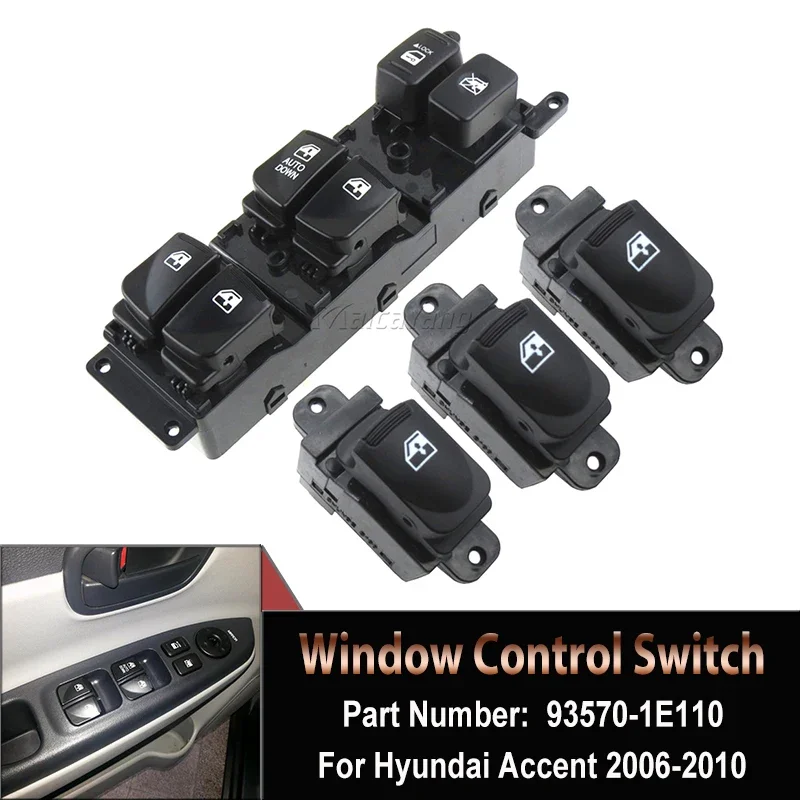 مفتاح تحكم نافذة سيارة Car Power Master لسيارة هيونداي أكسينت 2007 – تقييم شامل وحل مشكلات التشغيل الفعلية