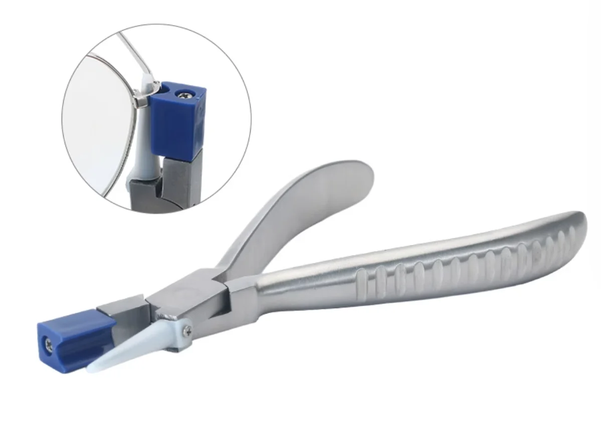Glasses adjustment tool plier Frame clamp Adjust nasal support bracket Metal frame pile head mirror leg pliers Repair pliers