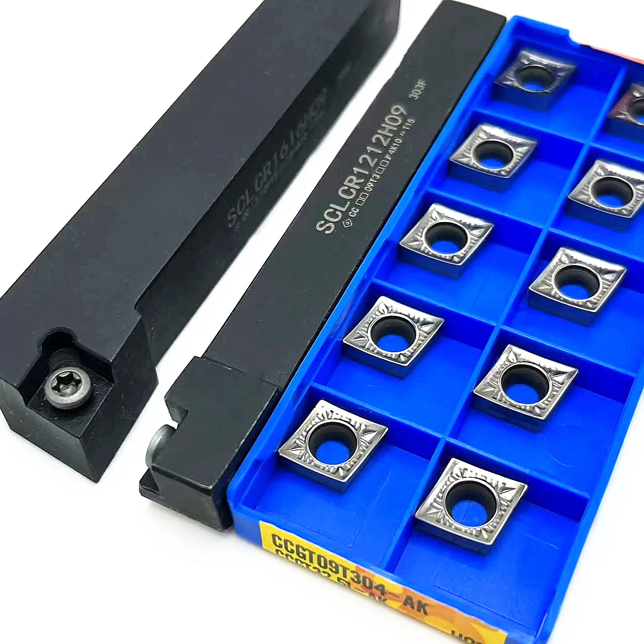 Holder mtholder holder pemegang alat bubut CNC, alat mesin pemotong karbida CCMT09T304