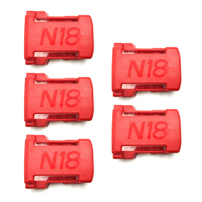 

5 Pack Battery Storage Holder Case For Milwaukee M18 18V Battery Mount Dock Holder Mount Holder Cover Dock Clip