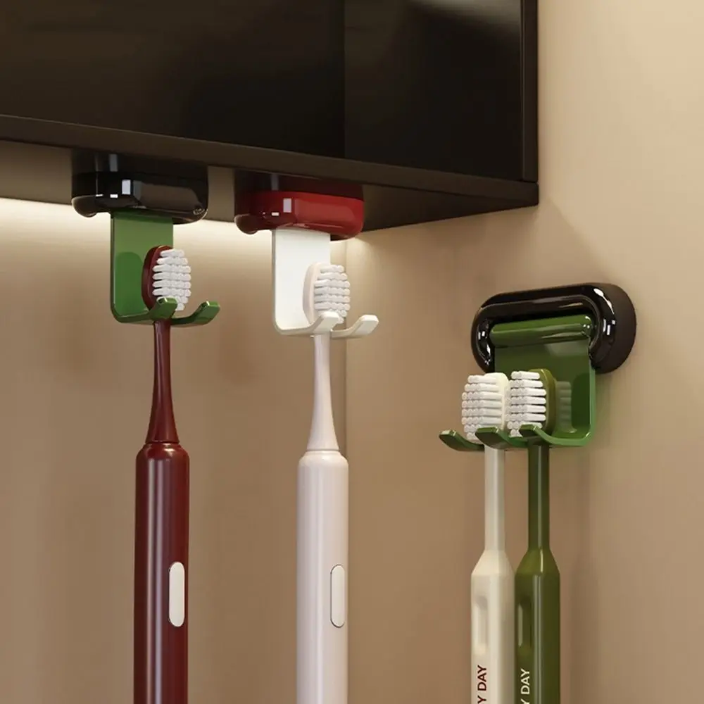 

3 шт. пластиковый магнитный держатель для зубных щеток настенный съемный крючок для хранения электрических зубных щеток экономия места в античном стиле