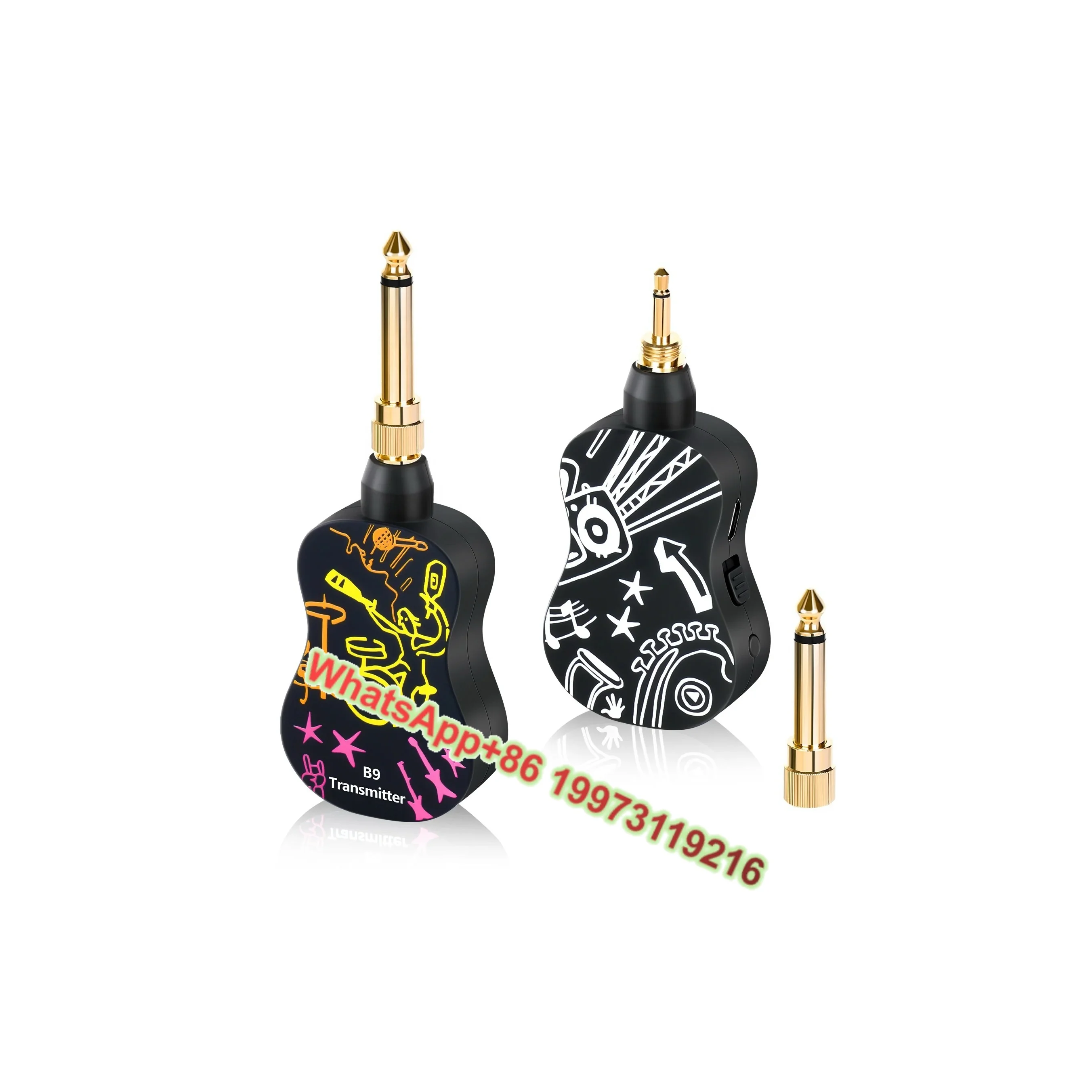 

Wholesale B9 Guitar Bass Wireless Systems Pickups Transmitter Receiver for Stringed Musical Instruments Guitar Parts Accessories