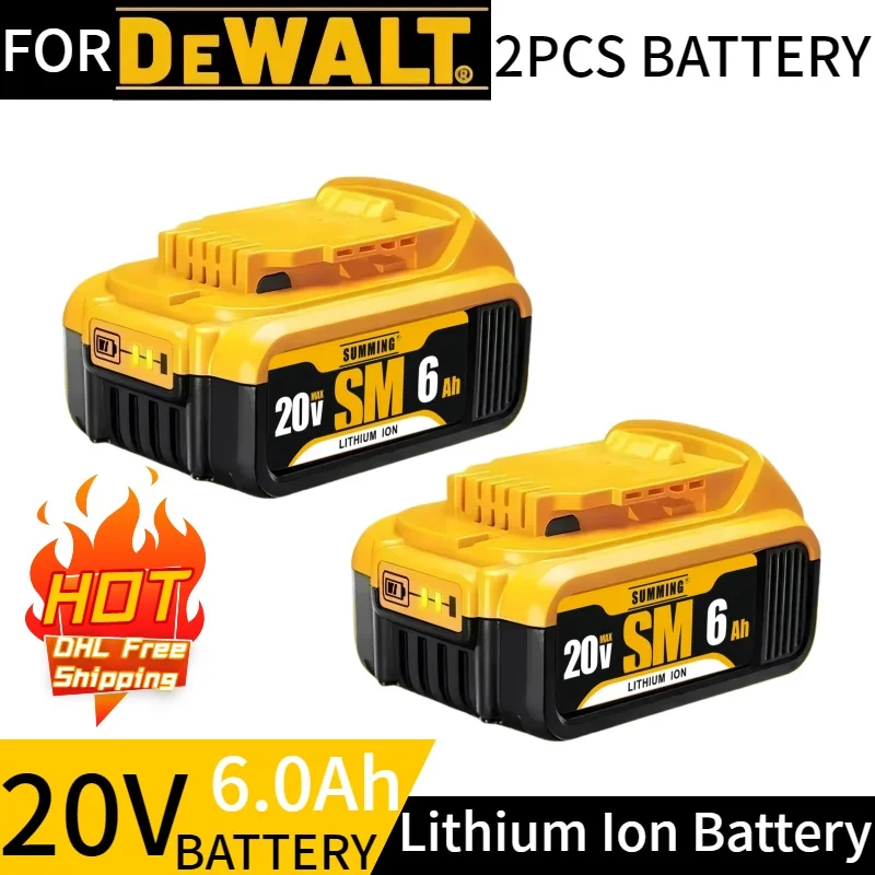 

For Dewalt 18V 6.0Ah rechargeable lithium-ion batteryreplaceable Dewalt 18V DCB200DCB201 DCB203 DCB180 DCB181DCB182
