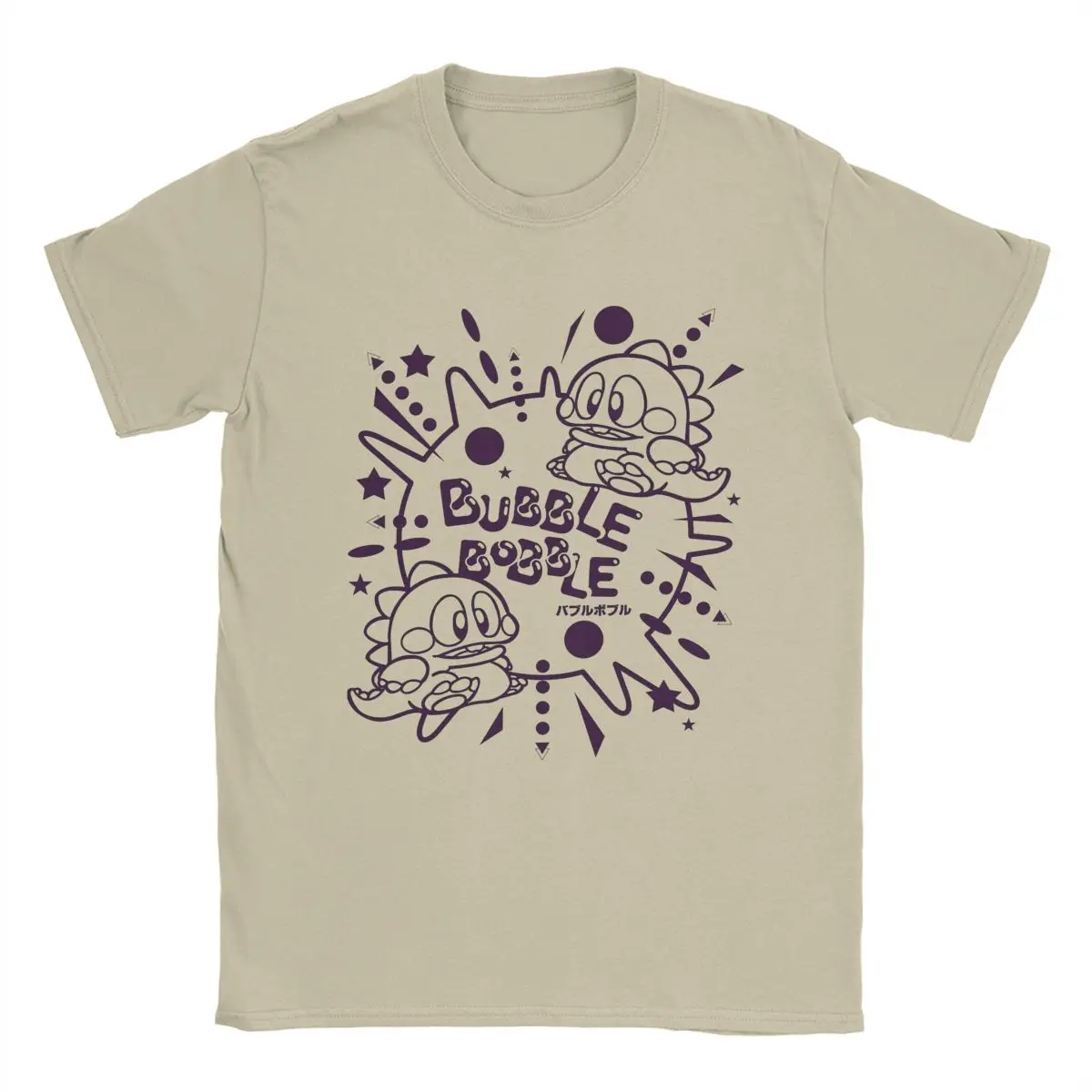 Bubble Bobble T-Shirts for Men Game Unique Pure Cotton Tee Shirt O Neck Short Sleeve T Shirts Gift Idea Tops