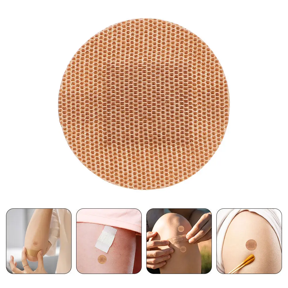 

50Pcs Breathable Elastic Bandages Fingers Joints Travel Adhesive Blister Prevention Wound Care Small Round Bandages