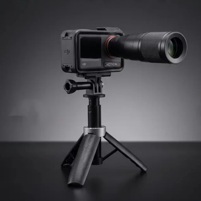 Do kamer DJI Osmo Action 6/5/4: obiektyw teleobiektywowy 12x do fotografii na zewnątrz, zewnętrzny obiektyw z optycznym zoomem i wbudowanym pierścieniem adaptera. — zdjęcie produktu 6