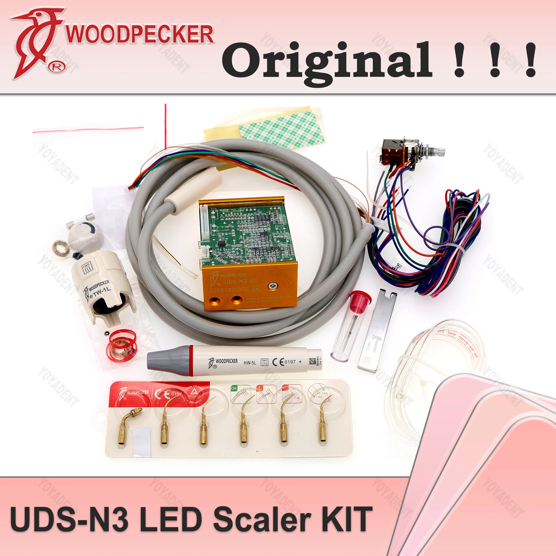 

Ультразвуковой скалер Woodpecker Dental со встроенной LED-подсветкой N3 для эндодонтии, совместимый с EMS UDS, стоматологические товары для кресла стоматолога