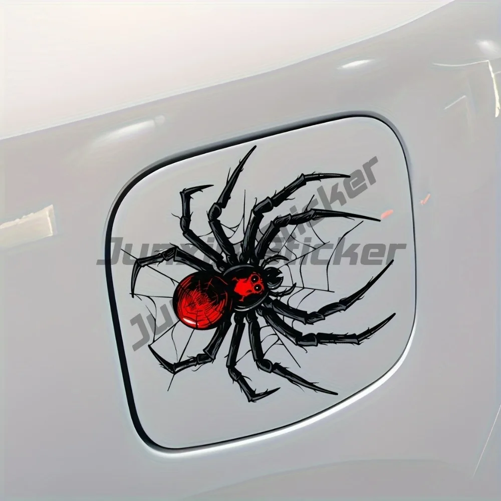 

Funny Spider Motorcycle Stickers Waterproof DIY Motorbike Side Panels Fuel Tank Fairing Vinyl Decals Halloween Decoration