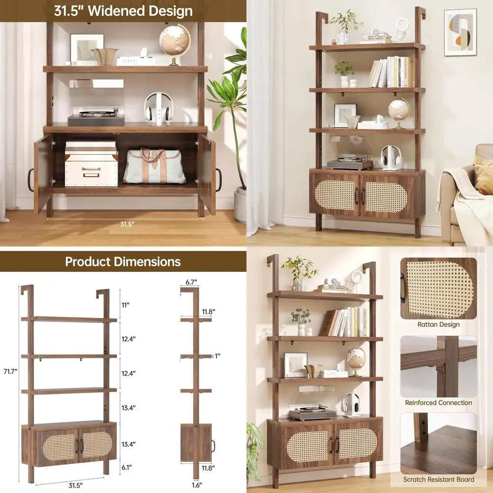 5-Shelf Wall-Mounte…