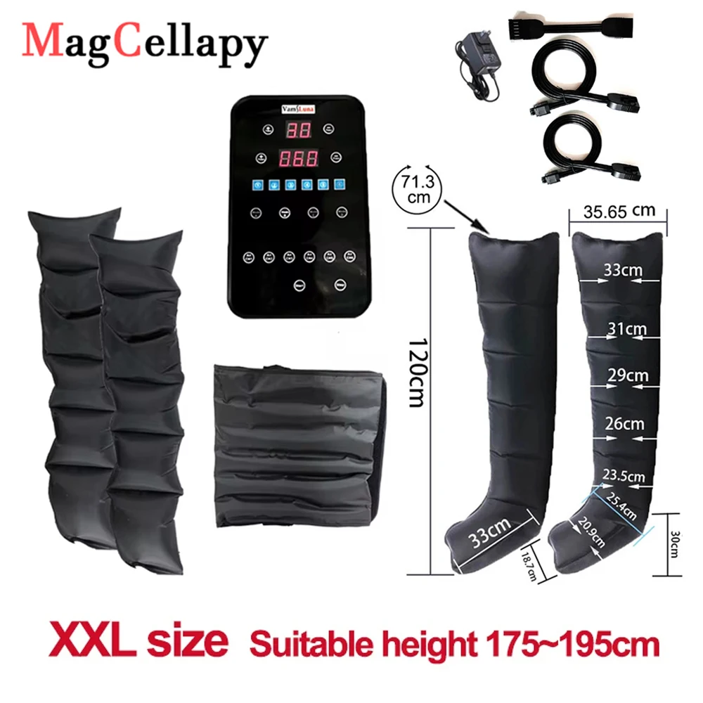 

XXL Air Compression Leg Massage 6 Airbag LargeSized Pneumatic Boots Whole-Body Lymphatic Drainage Massage Rehabilitation System