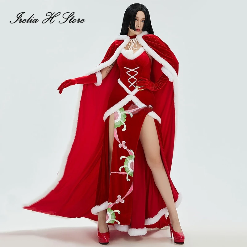 Irelia H Anime ONE PIECE Boa Hancock Cosplay Costume Emperor Boa Hancock Christmas Dress Halloween Costume Dress Women