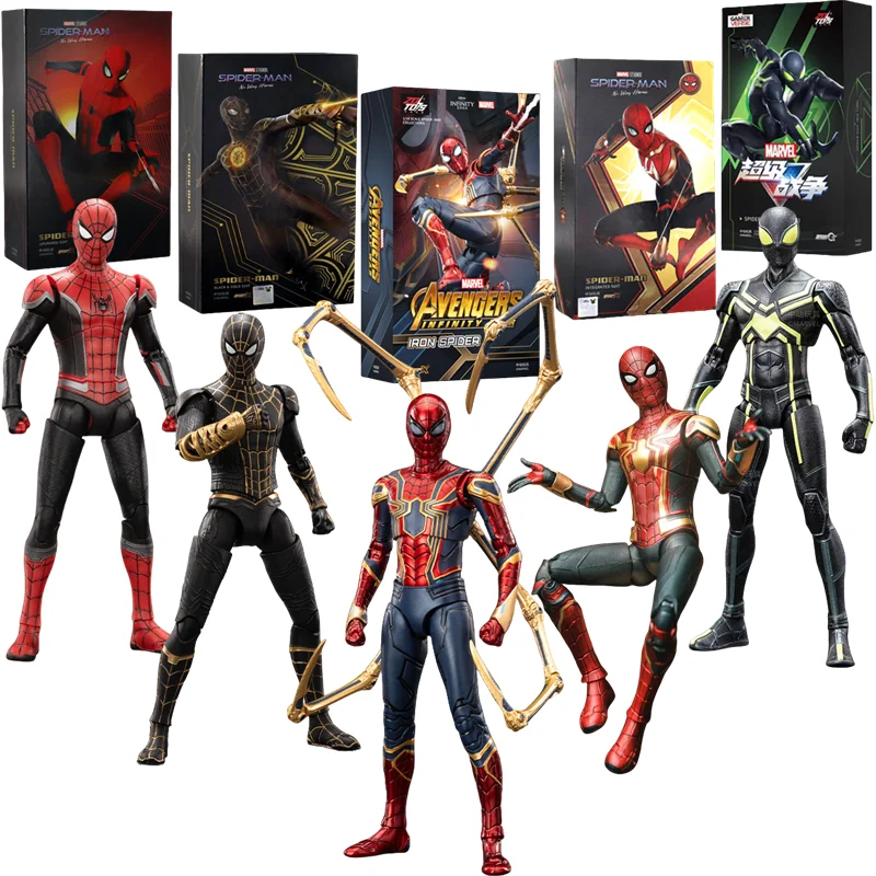 ZD Toy Marvel legends Spider Man PS4 Peter Parker Oro Nero Rosso Action Figure Giocattoli di modello Decorazione del desktop Regali di compleanno