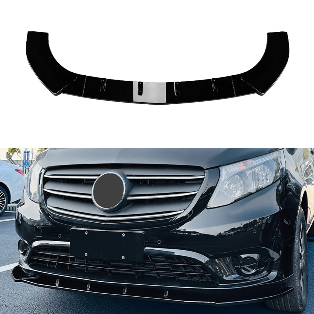 For Mercedes Benz Vito W447 V220 V250 V260 2016-2023 Front Bumper Spoiler Lip Lower Body Kit Diffuser Splitter Tuning Guard
