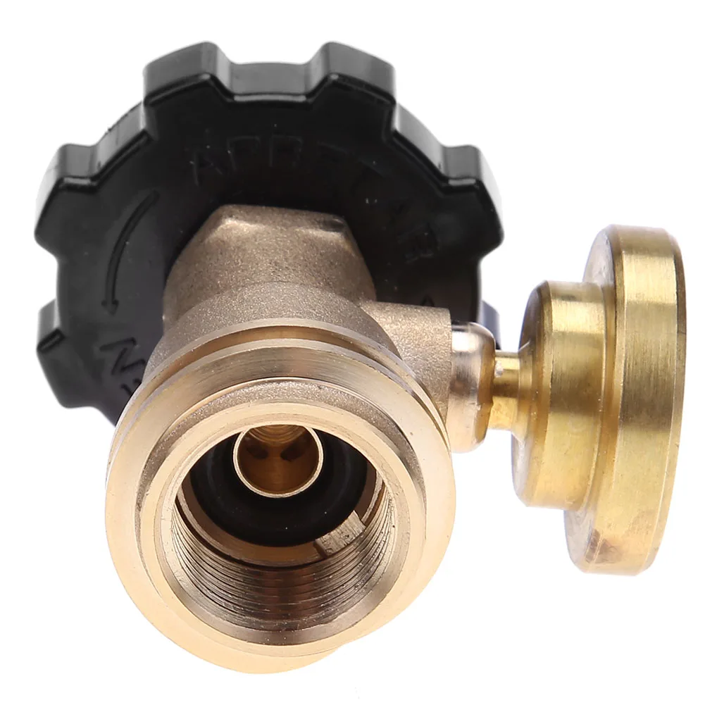 1-5PCS PC POL Propane Gas Gauge Meter Tank Type1 Propane Tank Adapter Universal Pressure Gauge Connector for QCC1