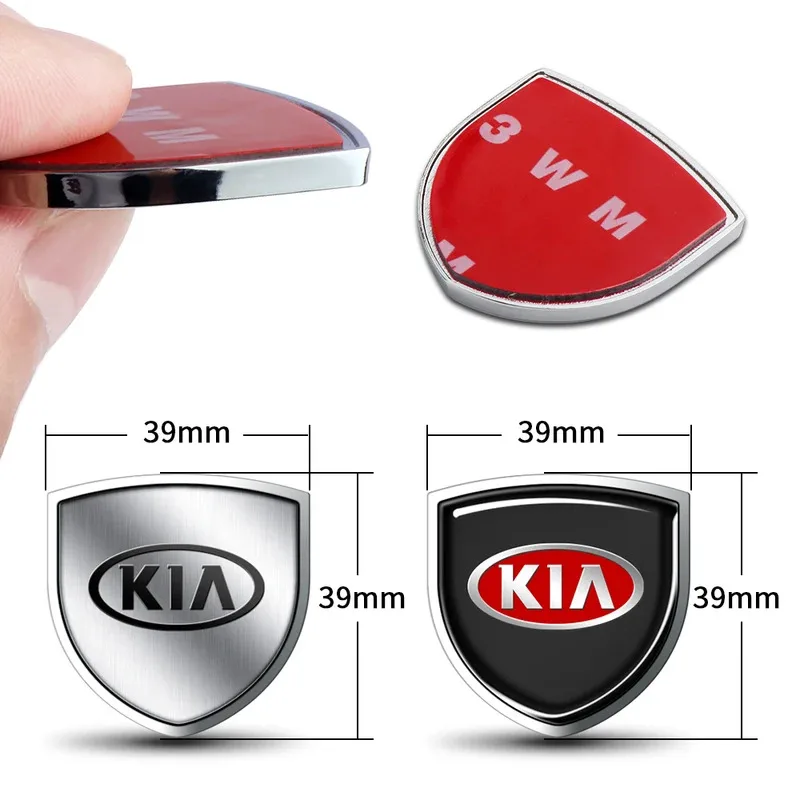 Car Styling 3D Metal Emblem Body Trunk Window Decor Sticker For KIA Sportage Ceed Sorento Cerato Optima Picanto Rio Soul Niro K6
