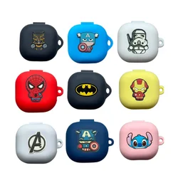 Funda protectora de silicona con dibujos animados de Batman para Samsung Galaxy Buds FE, Live, Pro 2, Buds 2, caja de carga