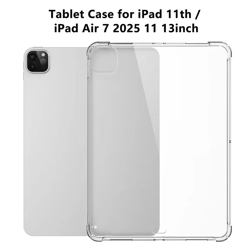 Transparent Protective Case For IPad Air 7 11th 2025 Mini 7 IPad Pro 2024 11 13 Inch Tablet Protective Cover Anti-fall Shell