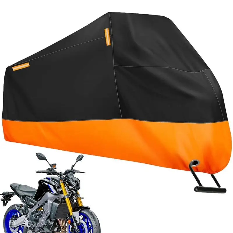 

Touring Motorcycle Cover Windproof Motorcycle Covers Waterproof Outdoor Storage With Reflective Strips Protective Rain Cover