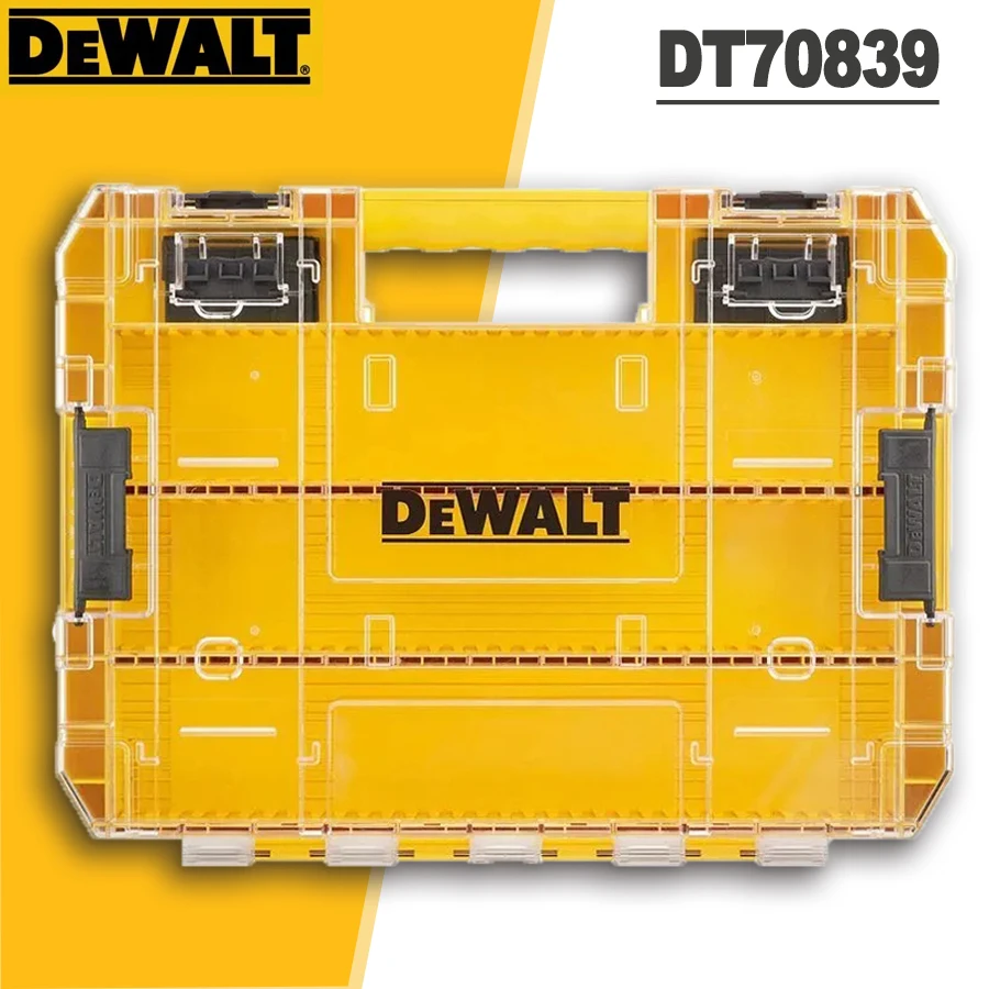 DEWALT Tough Case (Large) with Dividers Organizer 6 Dividers for Screws Nuts Nails Bolts Tool Box/Storage Case DT70839