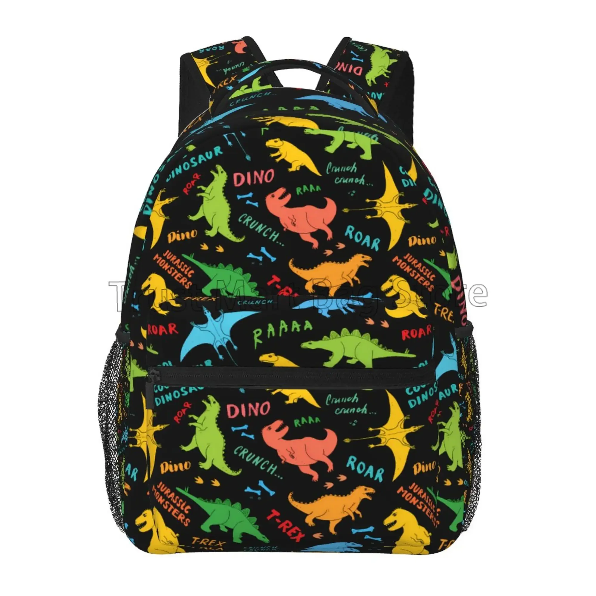 Cartoon Dinosaur T-REX School Bookbag Jurassic Monsters Casual Backpacks 3D Print Lightweight Travel Bag for Boys Girls Teens