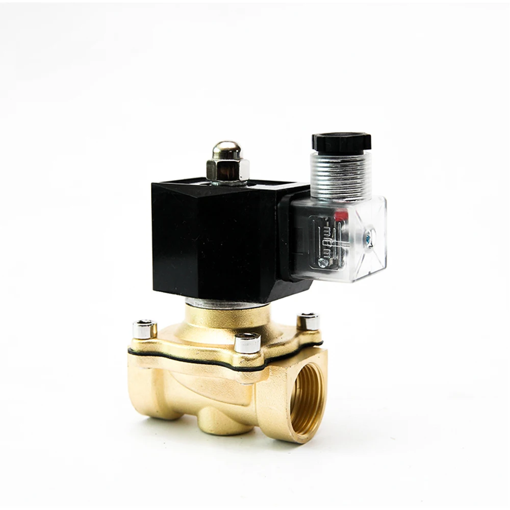 

1/2"Normally Closed Brass Electric Solenoid Valve IP65 Waterproof Brass Solenoid Valve With LED Power Indicator24V 12V 220V 110V