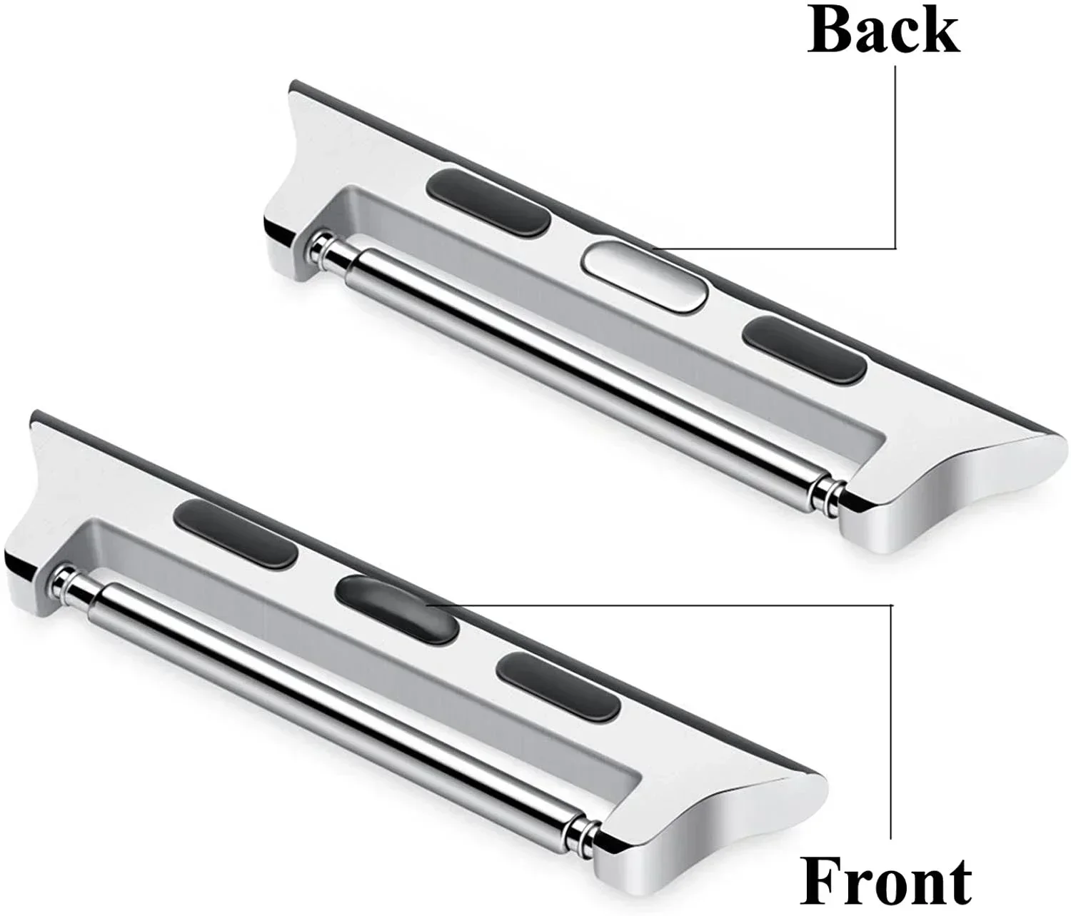 Watchband Connector for Apple Watch Ultra 4/3 49/45/44/42/38mm Adapter for IWatch Series 12 11 10 9 8 7 6 5 22/20mm Width Straps