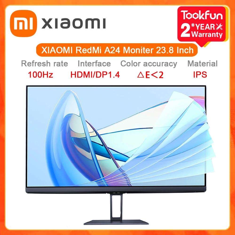 New XIAOMI RedMi LCD Monitors A24 100Hz 23.8 Inch IPS Screen 1920x1080 Computer Monitor Gaming Pc gamer 8bit Displays HDMI/DP1.4