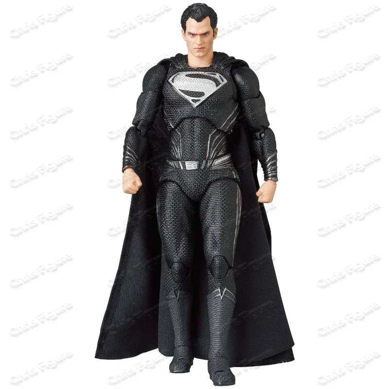 

[Fast Shipping] 100% Genuine Spot Medicom Toy Movable Figure MAFEX Zach Edition Black Clothes Superman Movable Figure Model Toy