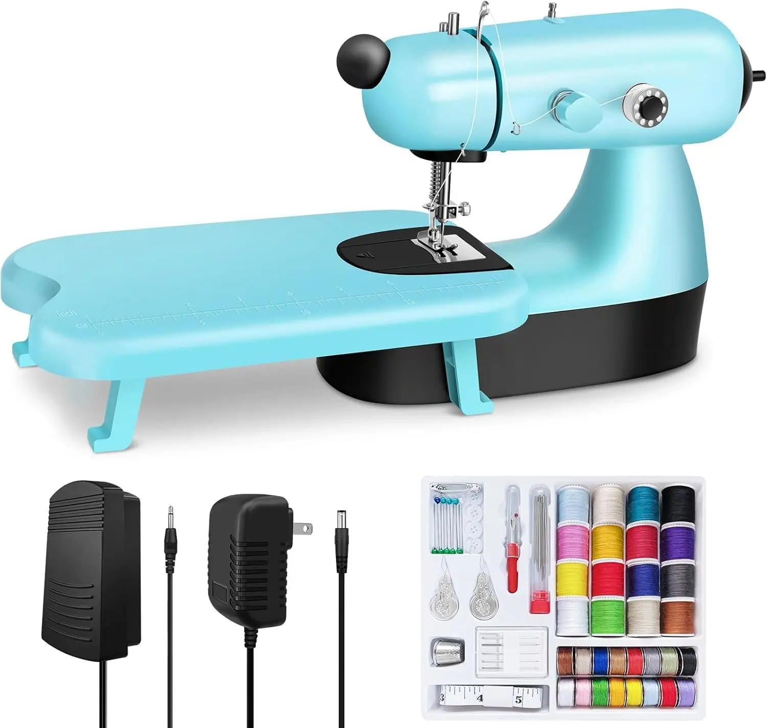 

Upgraded Mini Electric Sewing Machine with LED Light, Fast Stitch for Clothes, Jeans, Curtains, DIY Home Travel