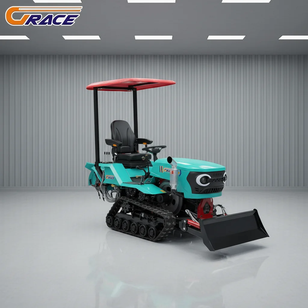 

Customize Diesel Crawler Tractor With Plowing Harrowing Attachments For Orchard
