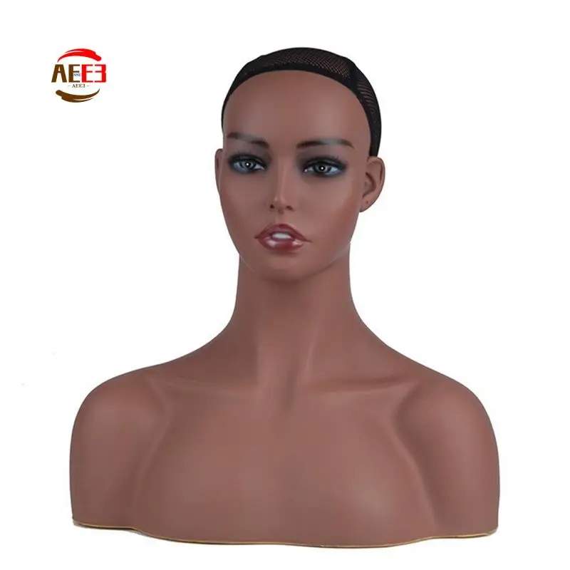 

AEE3-Realistic Wig Mannequin Head Female Mannequin Head With Shoulderhead To Put Wigs Manikin Head For Display